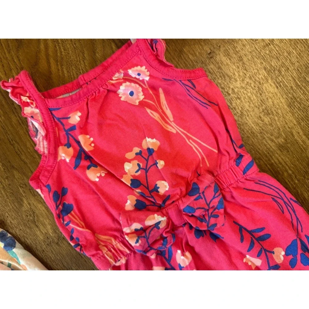 Carters Baby Girl Clothes Lot 3 Months Rompers‎ One Piece Outfits Summer Flowers